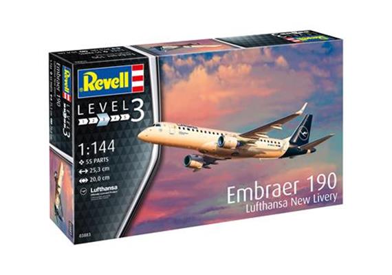 Embraer 190 Lufthansa New Livery 1:144