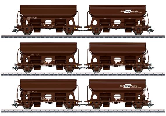 Rail Cargo Austria Schwenkdachwagen Set